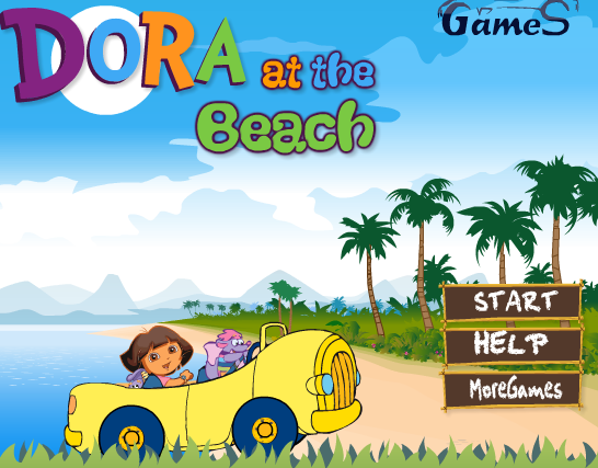 Juego a la Playa con el coche de Dora